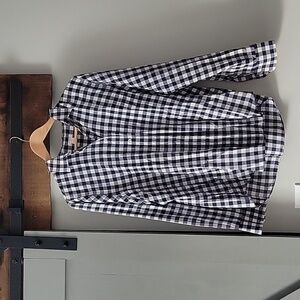 Navy Gingham J Crew Button Down